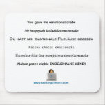 Emotional Crabs Mouse Pad mousepads