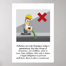 Empêchement de la pollution 001 posters