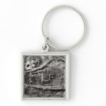 Emperor Basil II receiving a crown Key Chain