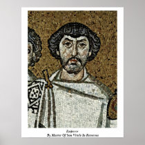 Emperor By Master Of San Vitale In Ravenna Posters