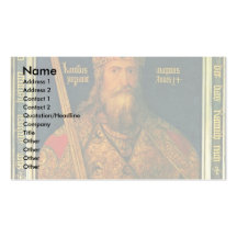 Emperor Charles The Great By Albrecht Dürer Business Card Template
