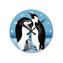 Emperor Penguin Clock