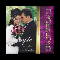Emperor Pink Photo Save The Date Magnet magnets