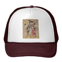 Emperor Wu Ti Of The Late Chou Dynasty By Yen Li Mesh Hats