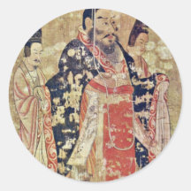 Emperor Wu Ti Of The Late Chou Dynasty By Yen Li Stickers