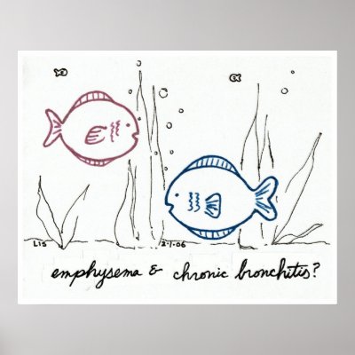 Emphysema & Chronic Bronchitis print by bio_muse