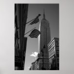 Empire State Bldg with flags Posters