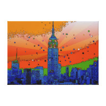 Empire State Building #3 Gallery Wrapped Canvas