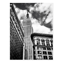 Empire State Building and Skyscrapers Postcard