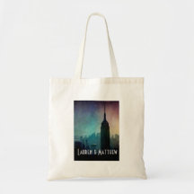 Empire State Building at colourful dusk Bag