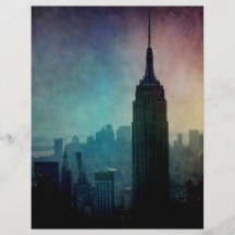 Empire State Building at colourful dusk Full Colour Flyer