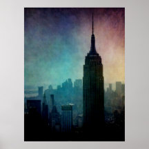 Empire State Building au crépuscule Affiches