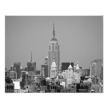 Empire State Building Black & White Photographic Print