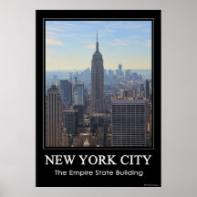 Empire State Building d'horizon de NYC, commerce m Poster