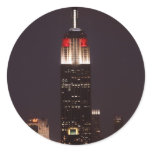 Empire State Building in Red & White, 30 Rock Sticker