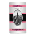 Empire State Building White Pink Wine Label