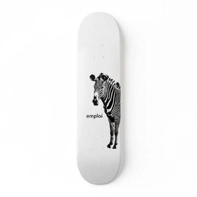 Emploi Zebra Skateboard Deck by cody_wheless