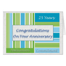Employee 25th Anniversary Card
