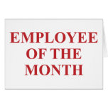 Employee of the Month Greeting Card