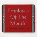Employee Of The Month! Company Mousepad