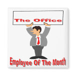 Employee Of The Month Fridge Magnet