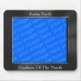 Employee Of The Month Photo Frame Mousepad