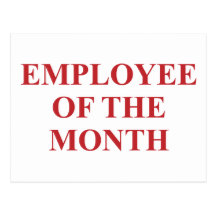 Employee of the Month Postcard