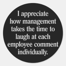 Employee Suggestion Box Round Sticker