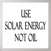 Employez l'huile d'énergie solaire pas affiches
