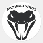 empoisonné adhésifs ronds
