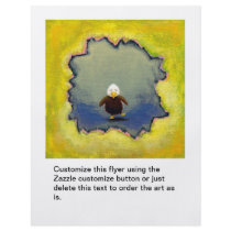 Empowerment growth learning cute baby eagle art