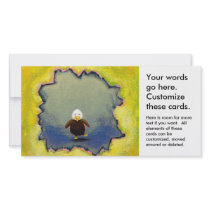 Empowerment growth learning cute baby eagle art