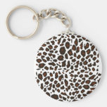 Empreinte de léopard de neige porte-clés