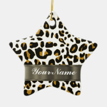 empreinte de léopard décoration de noël