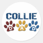 Empreinte de patte 1 de papa de COLLEY Adhésifs Ronds