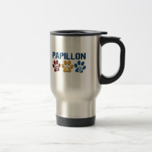Empreinte de patte 1 de papa de PAPILLON Tasse