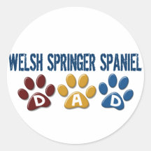 Empreinte de patte 1 de papa de SPRINGER SPANIEL d Autocollants