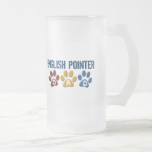 Empreinte de patte ANGLAIS 1 de papa d'INDICATEUR Mug