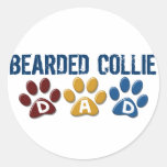 Empreinte de patte BARBU de PAPA de COLLEY Adhésif