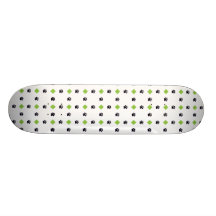 Empreintes de pattes à motifs de losanges verts planches à roulettes customisées