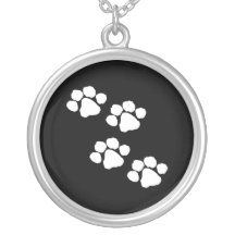 Empreintes de pattes animaux collier personnalisé