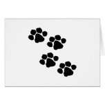 Empreintes de pattes cartes