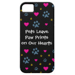 Empreintes de pattes de congé d'animaux familiers  coque iPhone 5 Case-Mate