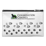 Empreintes de pattes de vitesse de conservation et trousse à accessoires de voyage