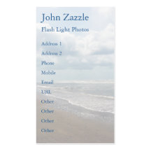 Empty Beach Business Card Template