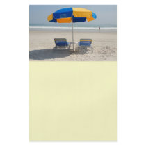 empty beach chairs flyers
