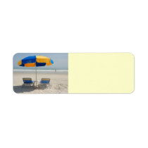 empty beach chairs return address labels