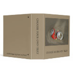 Empty Beer Can in Sand Vinyl Binders