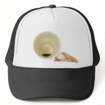 Empty coffee cup hat