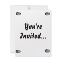 Empty Eaten Plate Fork Knife Food Foodie Design Custom Invite